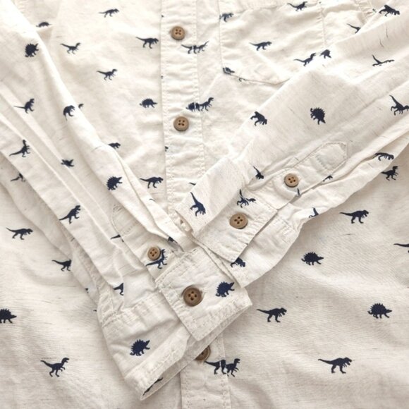 Gymboree Dinosaur Print Button Up Shirt Size 56 - Picture 6 of 9